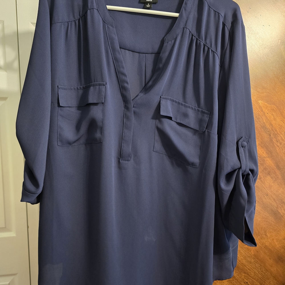 Navy Blue Women's Top